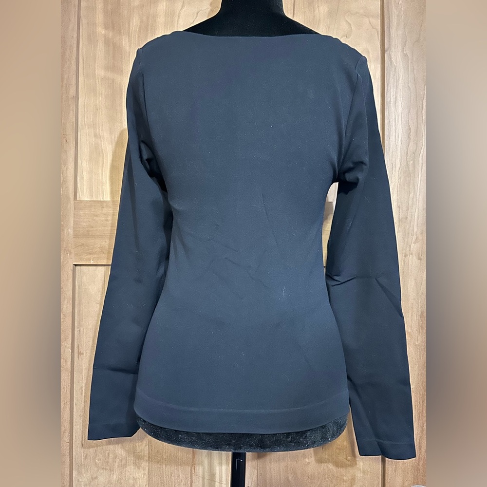a new day Black Ruched Long Sleeve Top - Picture 2 of 3